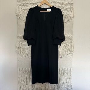 NWT Eliza J Mixed Media Polka Dot Dress